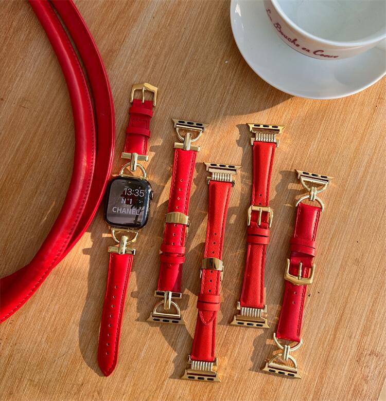 Leather Wristband New Year Red Girl Cheap store