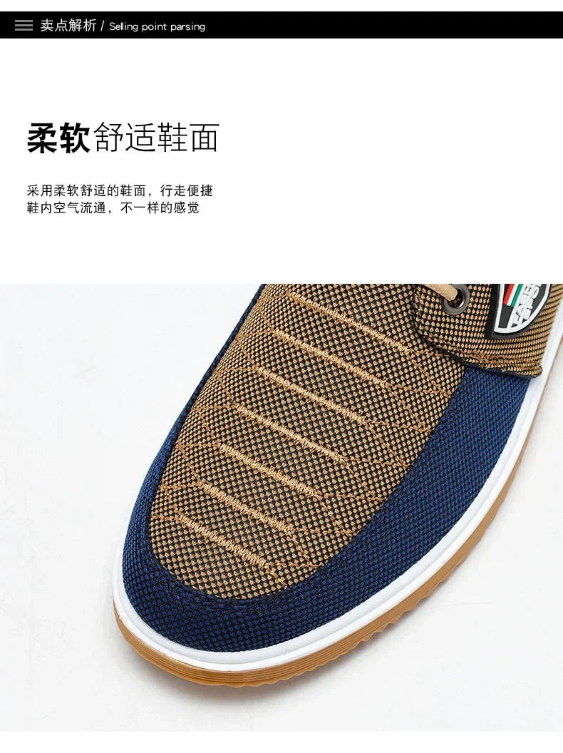 Men's Casual Canvas Shoes Fashion Soft Sole Driving Shoes 2024 Designer Men Shoes Plus Size Comfortable  Sneaker Zapatos Hombres Cheap store