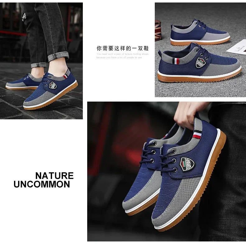 Men's Casual Canvas Shoes Fashion Soft Sole Driving Shoes 2024 Designer Men Shoes Plus Size Comfortable  Sneaker Zapatos Hombres Cheap store