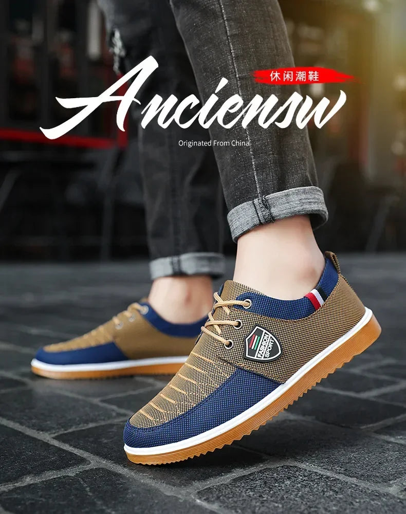 Men's Casual Canvas Shoes Fashion Soft Sole Driving Shoes 2024 Designer Men Shoes Plus Size Comfortable  Sneaker Zapatos Hombres Cheap store