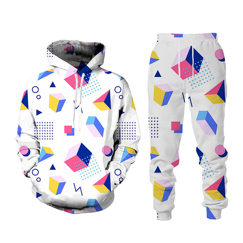 3D Printed Sports Hoodie Set For Men My Store