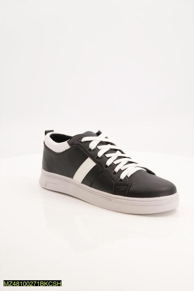 Black Camel - Men's leather Sneakers, Black & white Cheap Store🌟